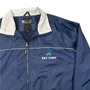 Coconut Creek Trading Co. Key West‎ Men’s Blue Windbreaker Rain Jacket XXL